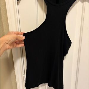 Express Black Asymmetrical Tank Top
